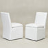 Diane Performance Dining Side Chair with Casters - Dining Chair | Modern Kitchen Chairs | Kinwell Furniture | Dining Chairs Performance Fabric